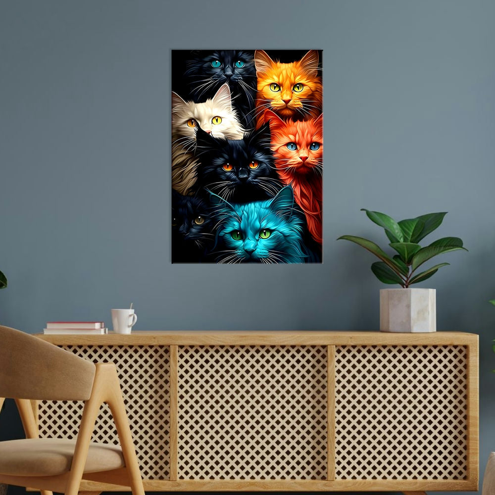 Metal Poster - Cats C01 Mobile Case by CoverMeUp - Style 5
