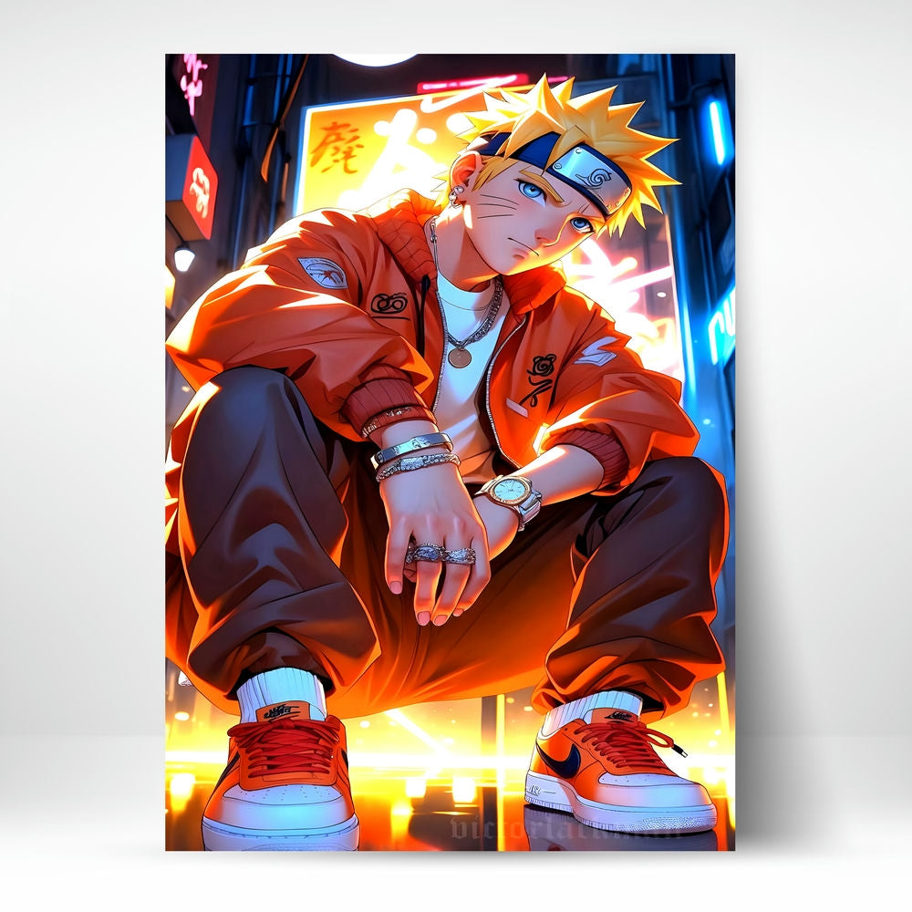 Metal Poster - Anime Naruto Uzumaki NU05 Mobile Case by CoverMeUp