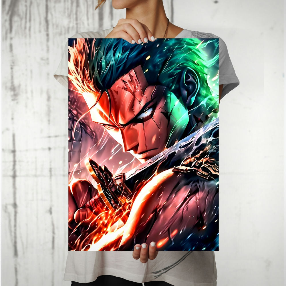 Metal Poster - One Piece Roronoa Zoro OP37 Mobile Case by CoverMeUp - Style 8