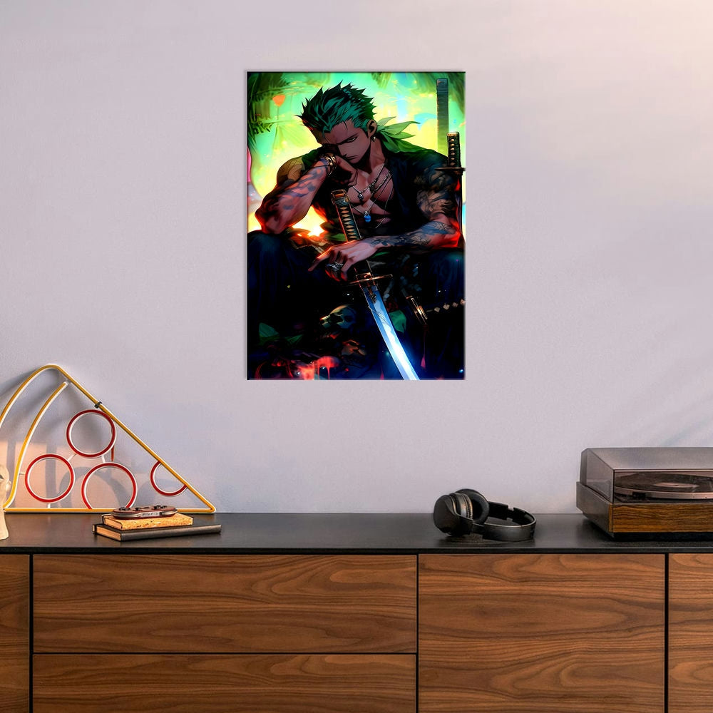 Metal Poster - One Piece Roronoa Zoro OP40 Mobile Case by CoverMeUp - Style 6