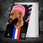 Metal Poster - Footballer Neymar Jr NJR03 Mobile Case by CoverMeUp - Style 2