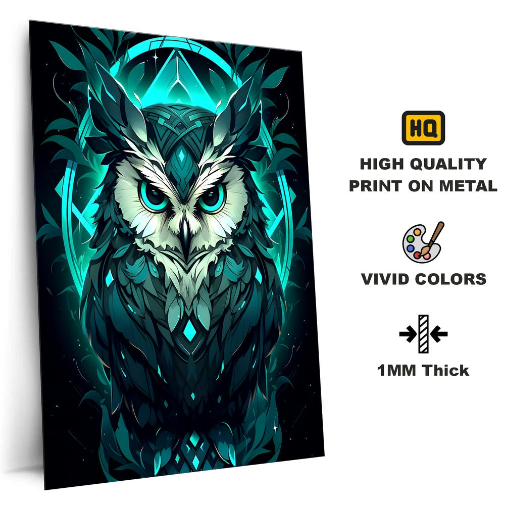 Metal Poster - Wildlife Owl WO04 Mobile Case by CoverMeUp - Style 4