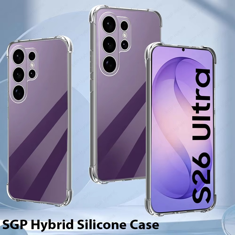 Samsung Galaxy S26 Ultra Anti Fallan Shockproof Clear Case - Transparent Mobile Case by CoverMeUp - Style 2