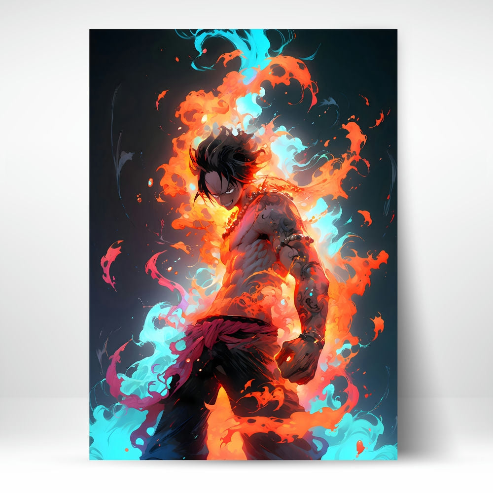 Metal Poster - Anime One Piece Ace OP58 Mobile Case by CoverMeUp