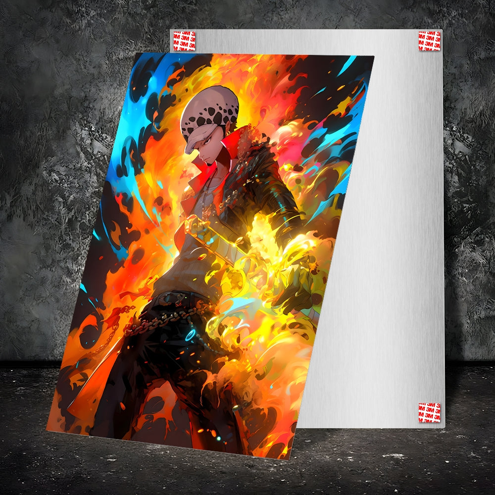 Metal Poster - Anime One Piece Law OP63 Mobile Case by CoverMeUp - Style 2