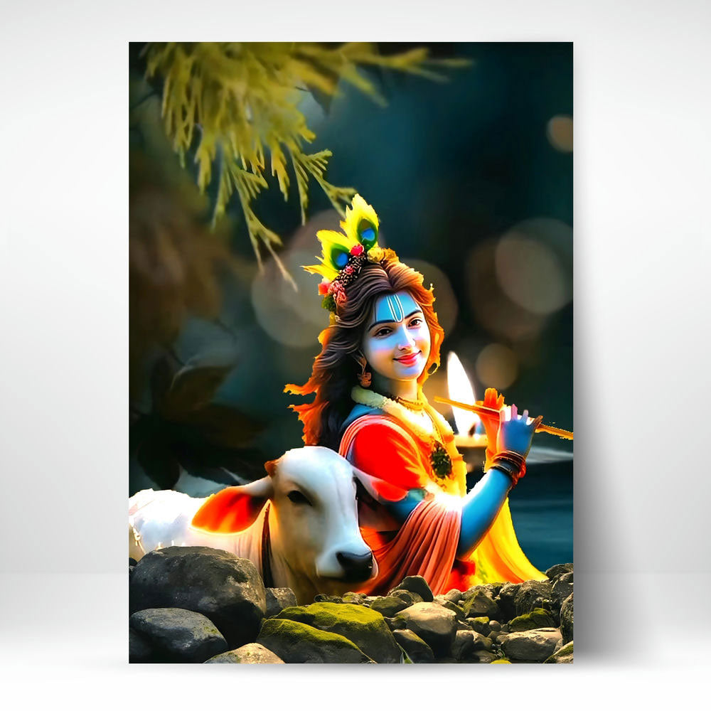 Metal Poster - Lord Krishna LK02 Mobile Case by CoverMeUp