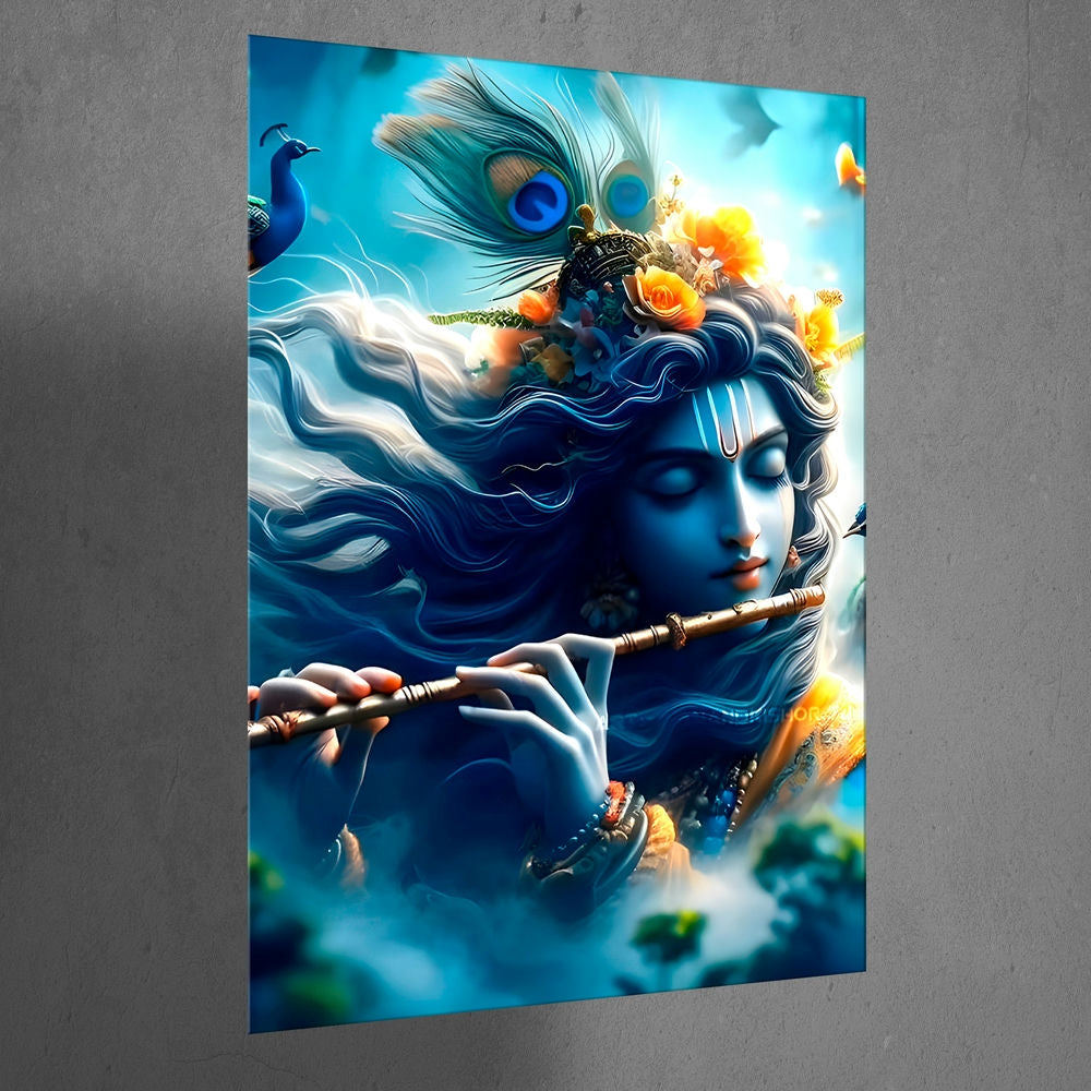 Metal Poster - Lord Krishna LK04 Mobile Case by CoverMeUp - Style 3