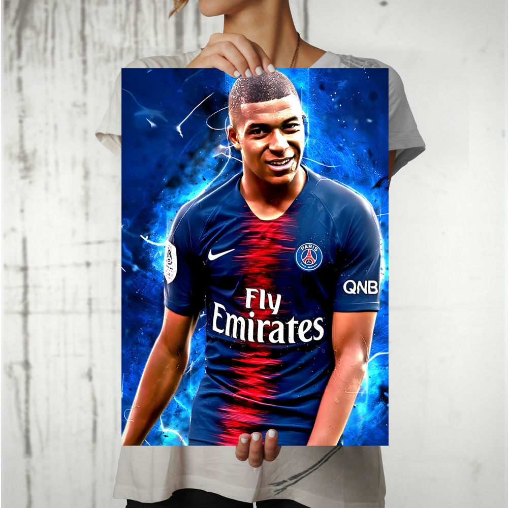 Metal Poster - Footballer Kylian Mbappe KM02 Mobile Case by CoverMeUp - Style 8