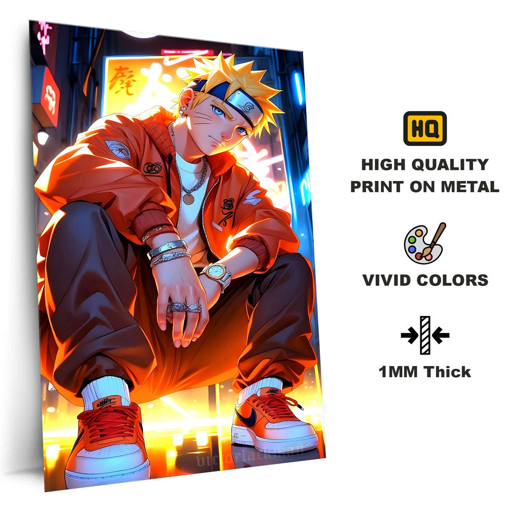 Metal Poster - Anime Naruto Uzumaki NU05 Mobile Case by CoverMeUp - Style 4