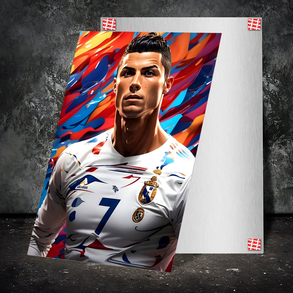 Metal Poster - Footballer Cristiano Ronaldo F02 Mobile Case by CoverMeUp - Style 2
