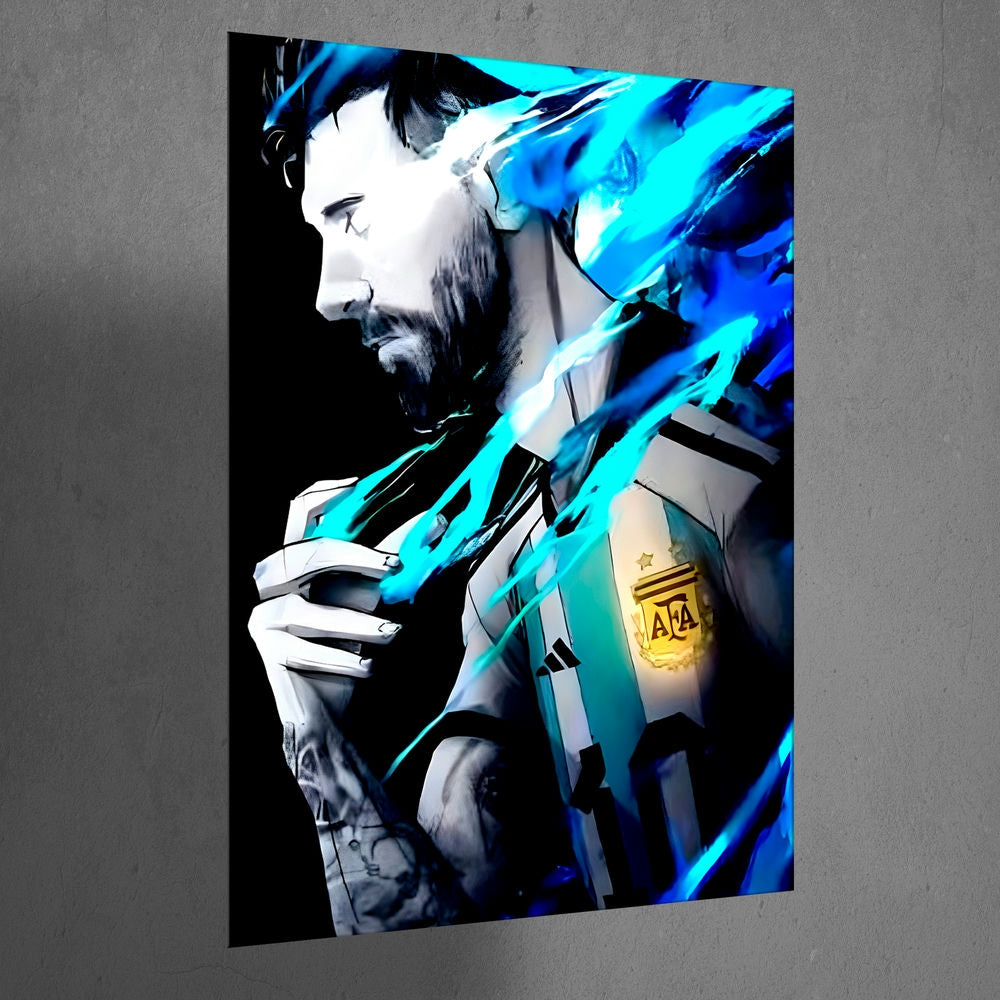 Metal Poster - Footballer Lionel Messi LM03 Mobile Case by CoverMeUp - Style 3