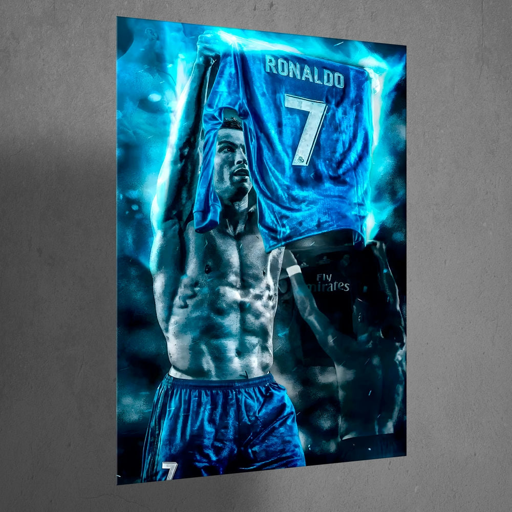 Metal Poster - Footballer Cristiano Ronaldo F05 Mobile Case by CoverMeUp - Style 3