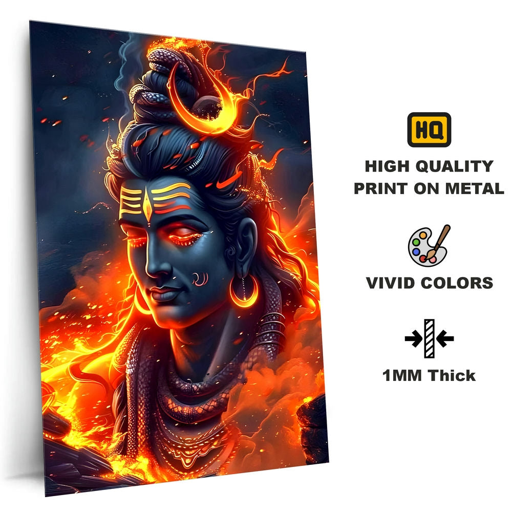 Metal Poster - Lord Shiva LS14 Mobile Case by CoverMeUp - Style 4