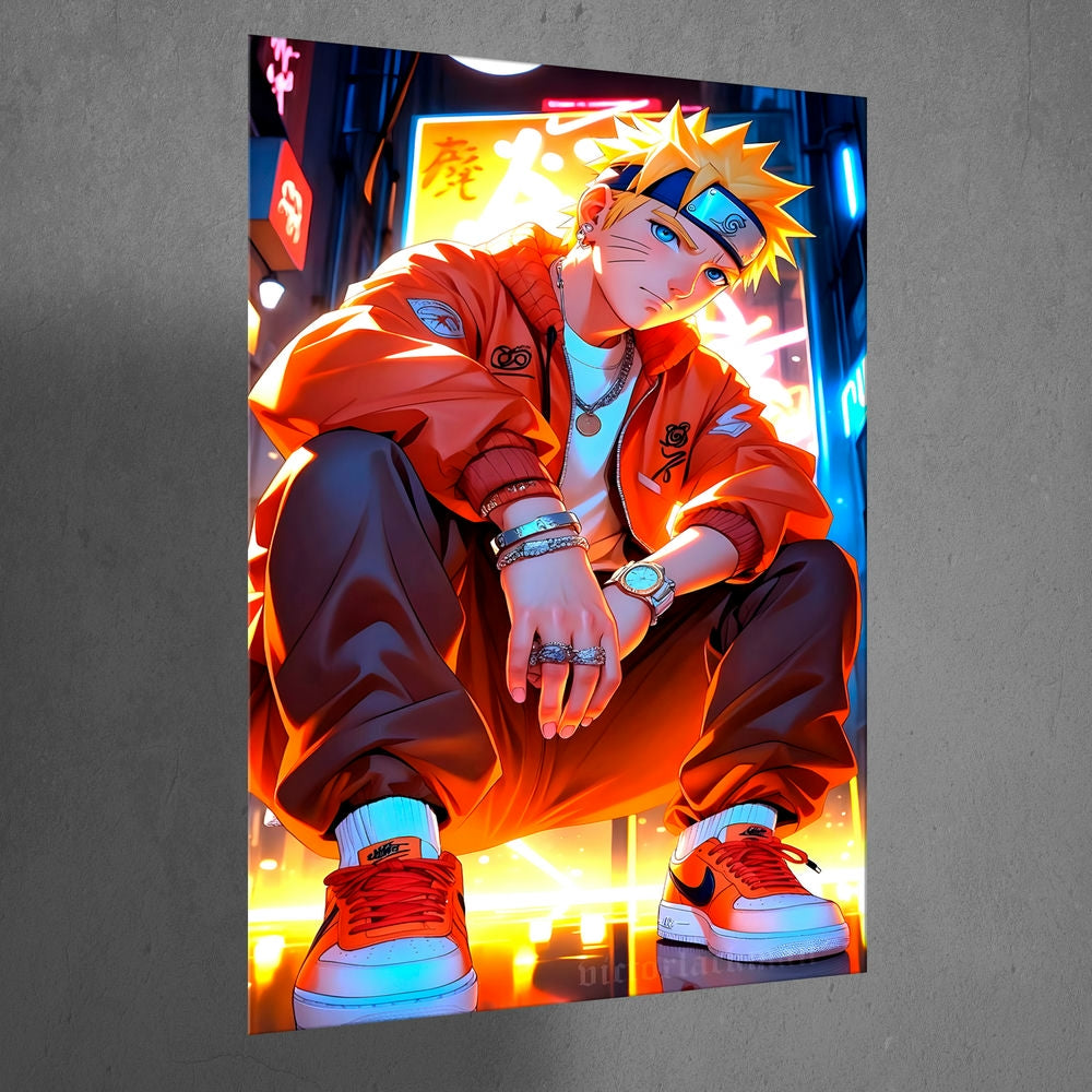 Metal Poster - Anime Naruto Uzumaki NU05 Mobile Case by CoverMeUp - Style 3