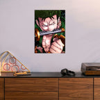 Metal Poster - Anime One Piece Zoro Mobile Case by CoverMeUp - Style 6