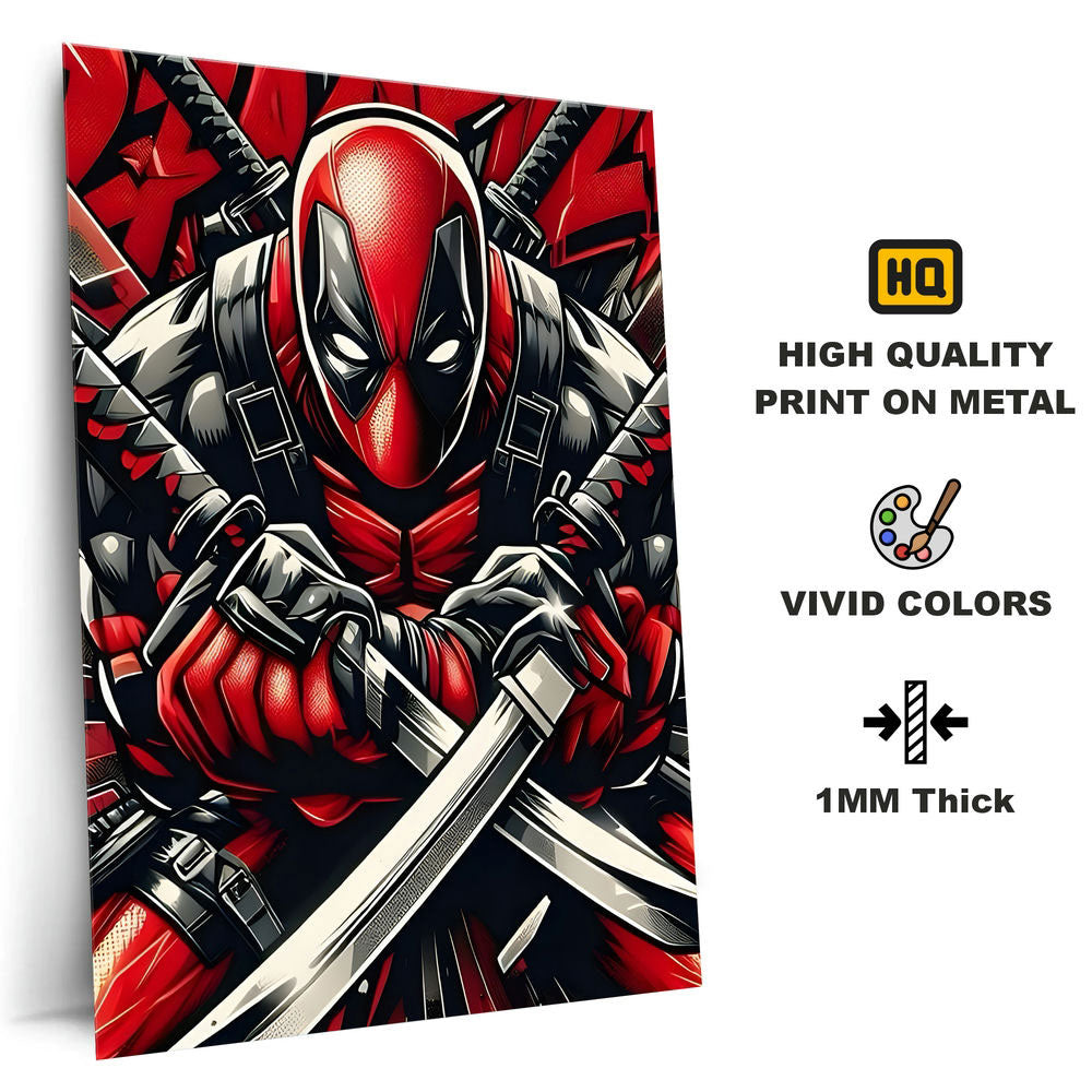 Metal Poster - Superhero Deadpool DP02 Mobile Case by CoverMeUp - Style 4