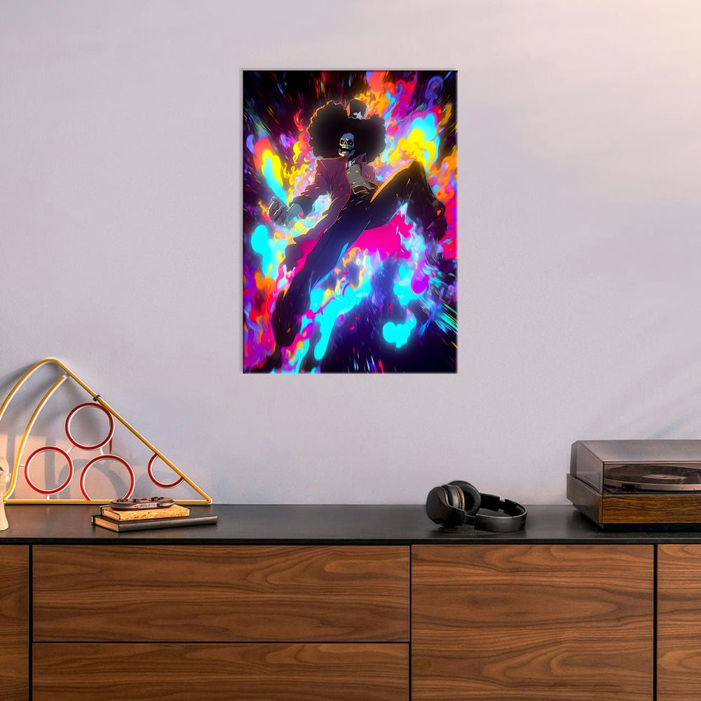 Metal Poster - Anime One Piece Brook OP60 Mobile Case by CoverMeUp - Style 6