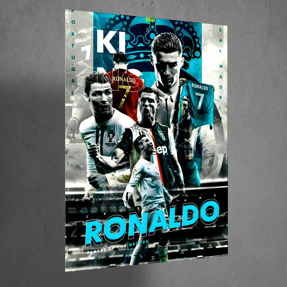 Metal Poster - Footballer Cristiano Ronaldo F06 Mobile Case by CoverMeUp - Style 3