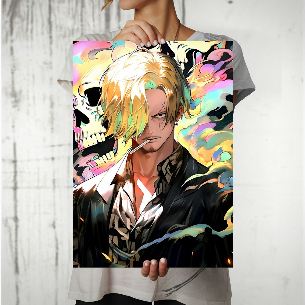 Metal Poster - One Piece Sanji OP53 Mobile Case by CoverMeUp - Style 8