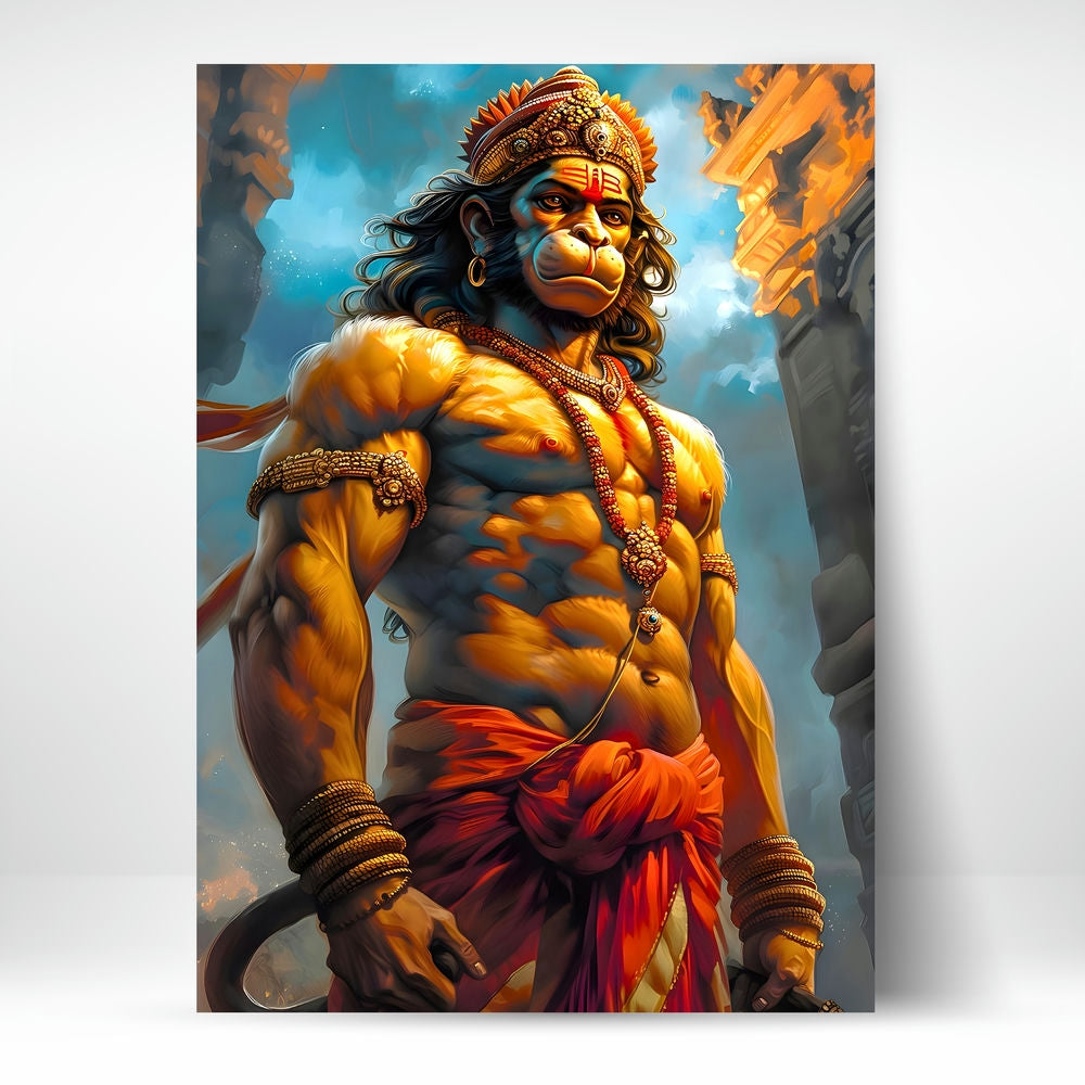 Metal Poster - Lord Hanuman LH02 Mobile Case by CoverMeUp
