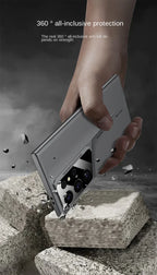 Samsung Galaxy S24 Ultra Luxury Blade Design PC Shockproof Case - Purple Mobile Case by CoverMeUp - Style 9