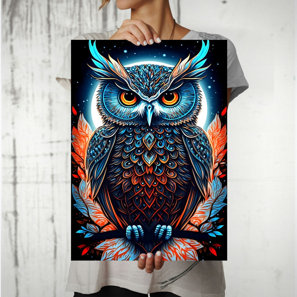 Metal Poster - Wildlife Owl WO02 Mobile Case by CoverMeUp - Style 8