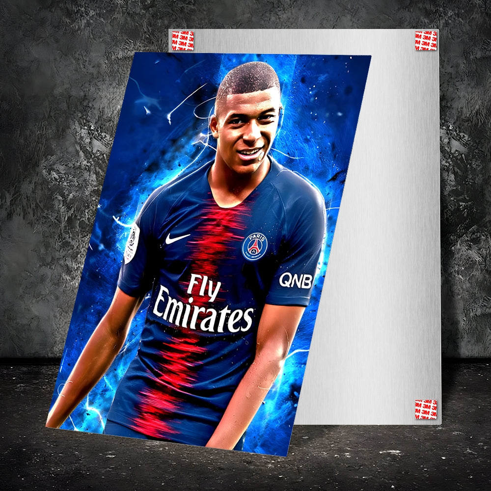 Metal Poster - Footballer Kylian Mbappe KM02 Mobile Case by CoverMeUp - Style 2