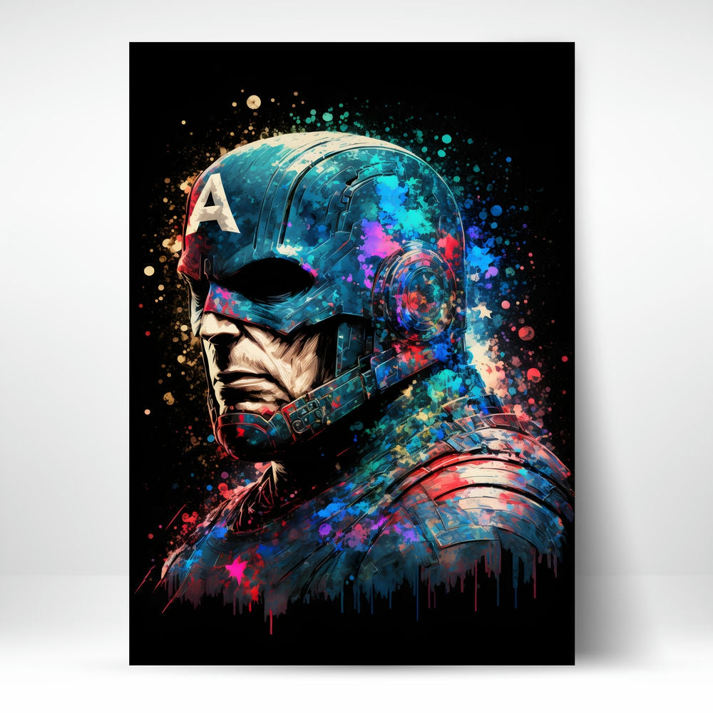 Metal Poster - Superhero Captain America CAP18 Mobile Case by CoverMeUp