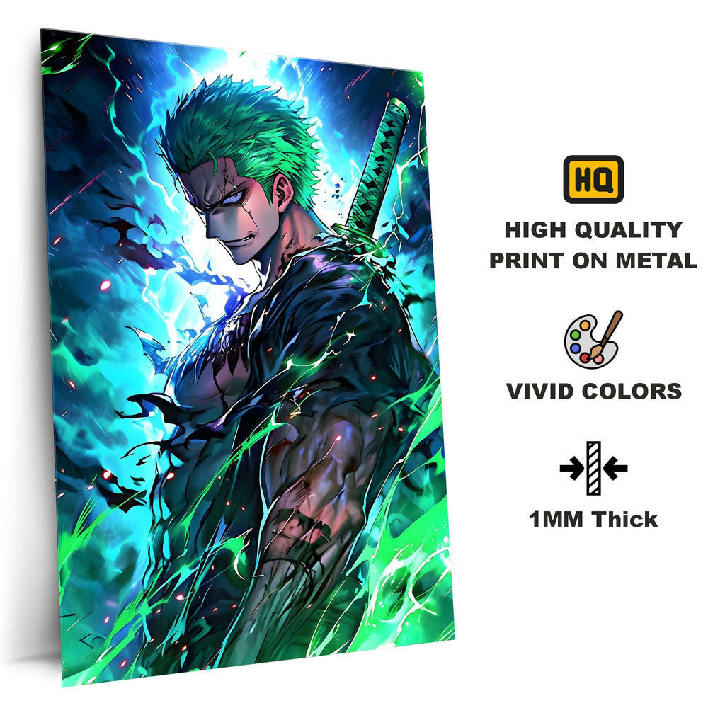 Metal Poster - One Piece Roronoa Zoro OP34 Mobile Case by CoverMeUp - Style 4