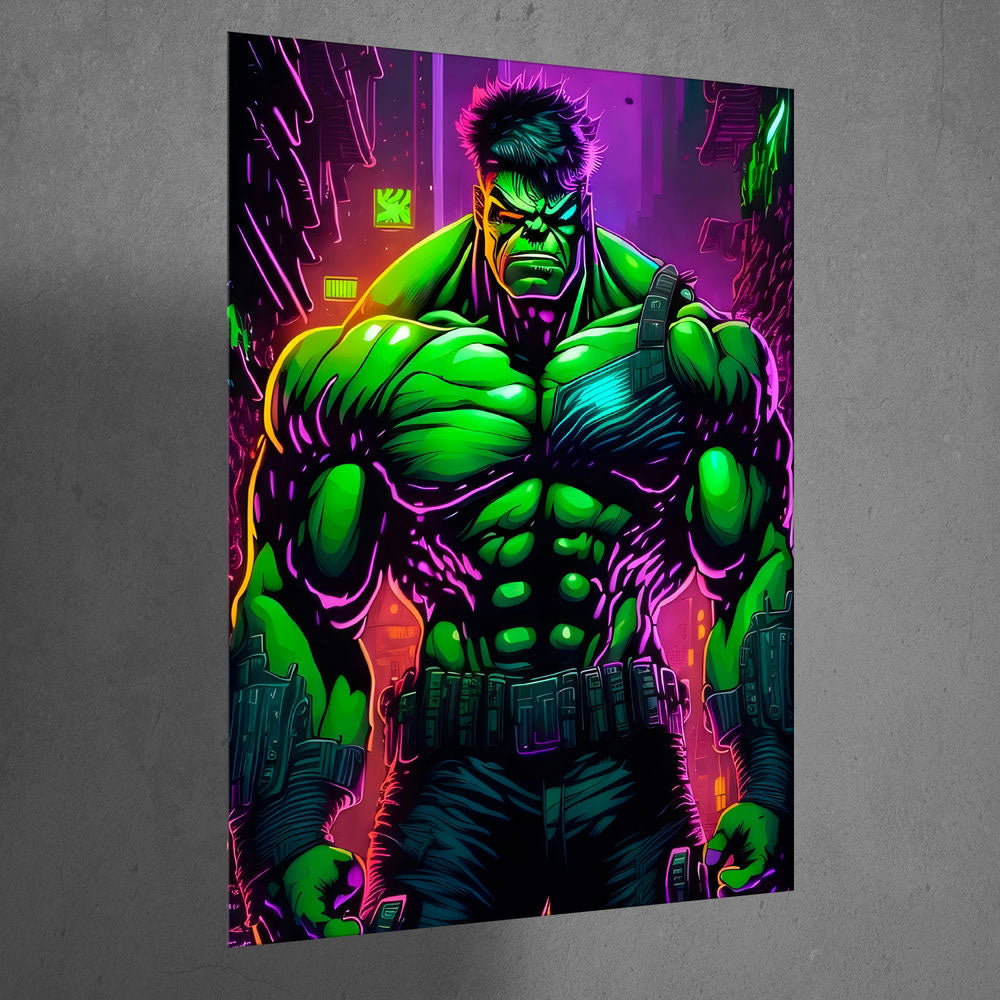 Metal Poster - Superhero Hulk SH01 Mobile Case by CoverMeUp - Style 3
