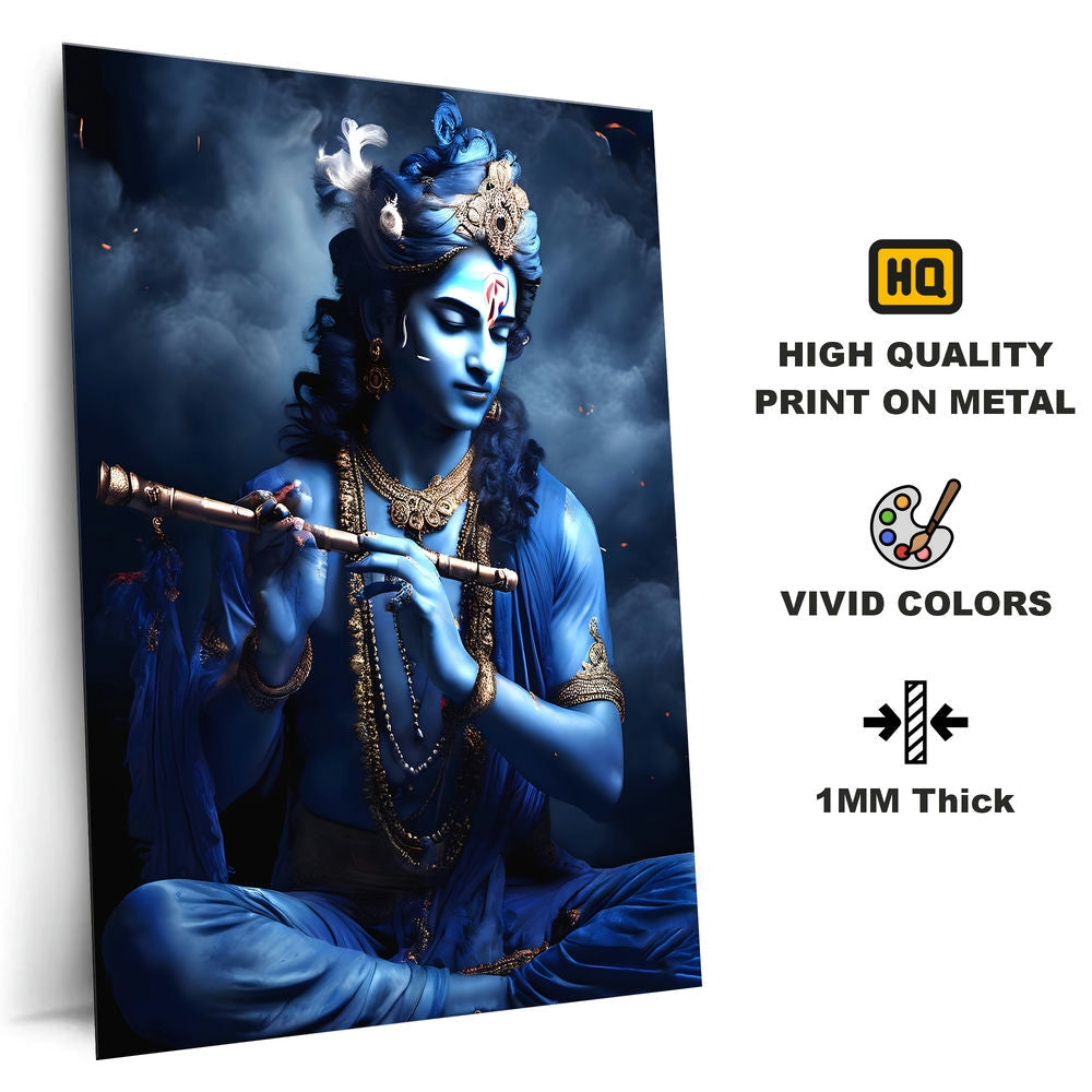 Metal Poster - Lord Krishna LK08 Mobile Case by CoverMeUp - Style 4