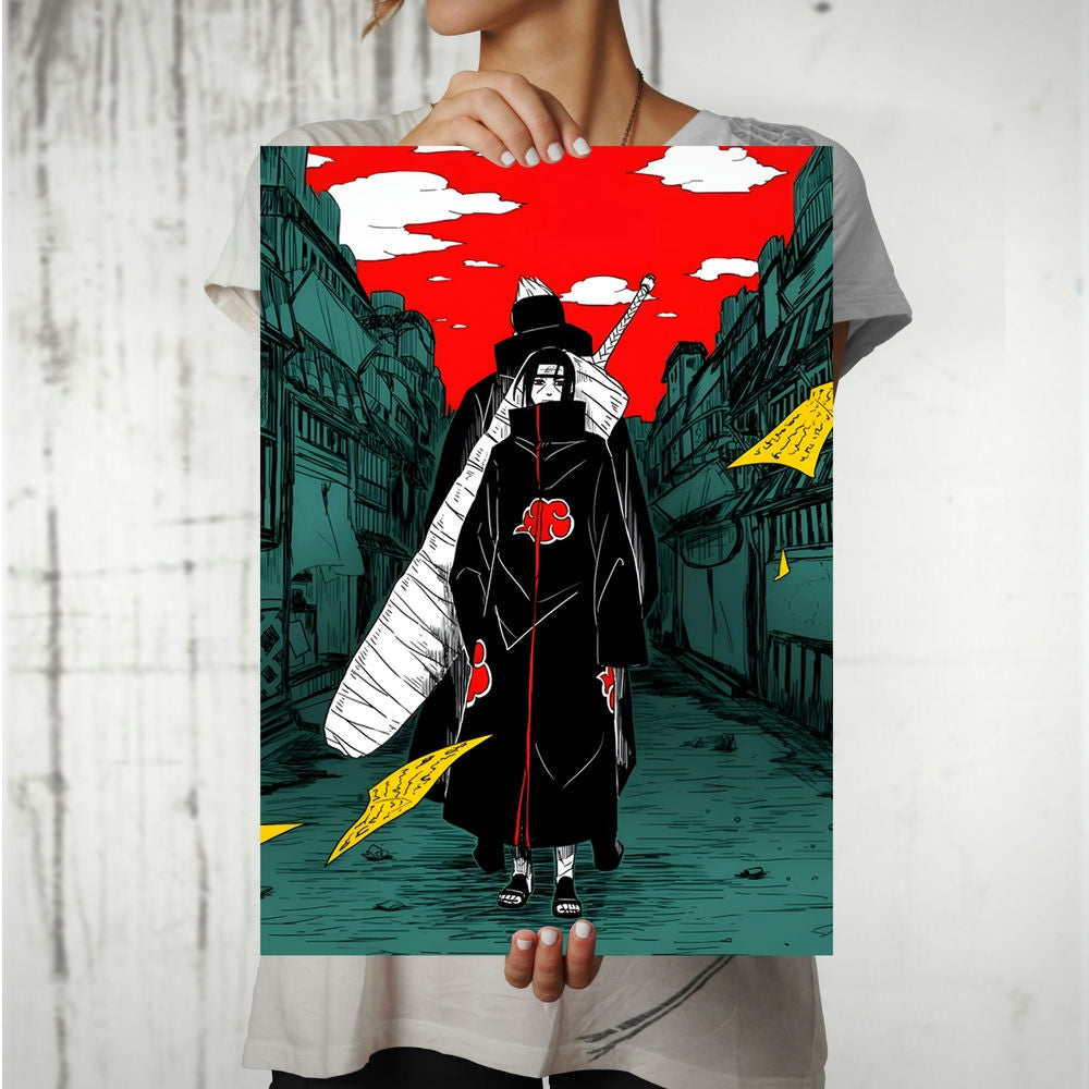 Metal Poster - Anime Itachi and Kisame legendary Members Mobile Case by CoverMeUp - Style 8
