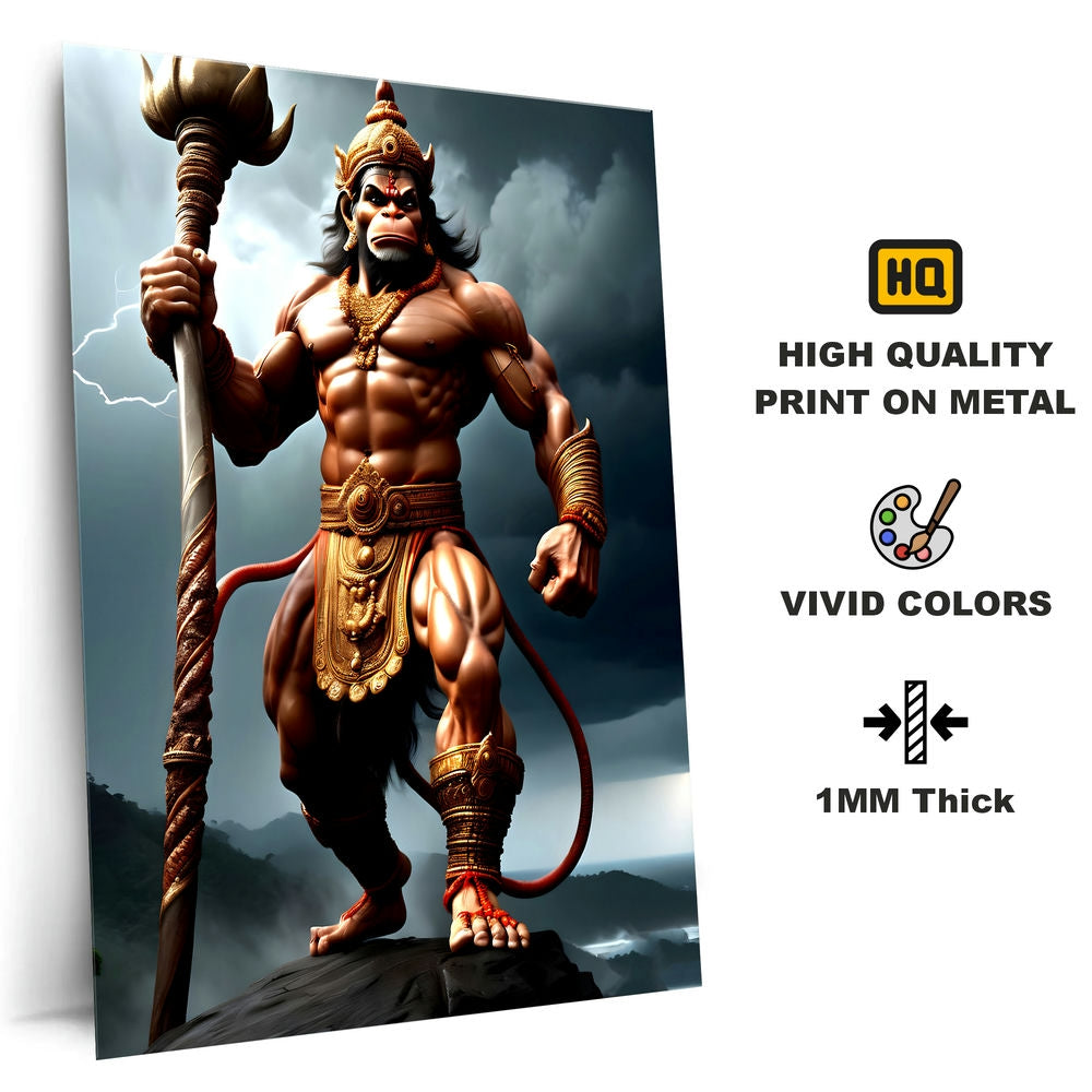 Metal Poster - Lord Hanuman LH06 Mobile Case by CoverMeUp - Style 4