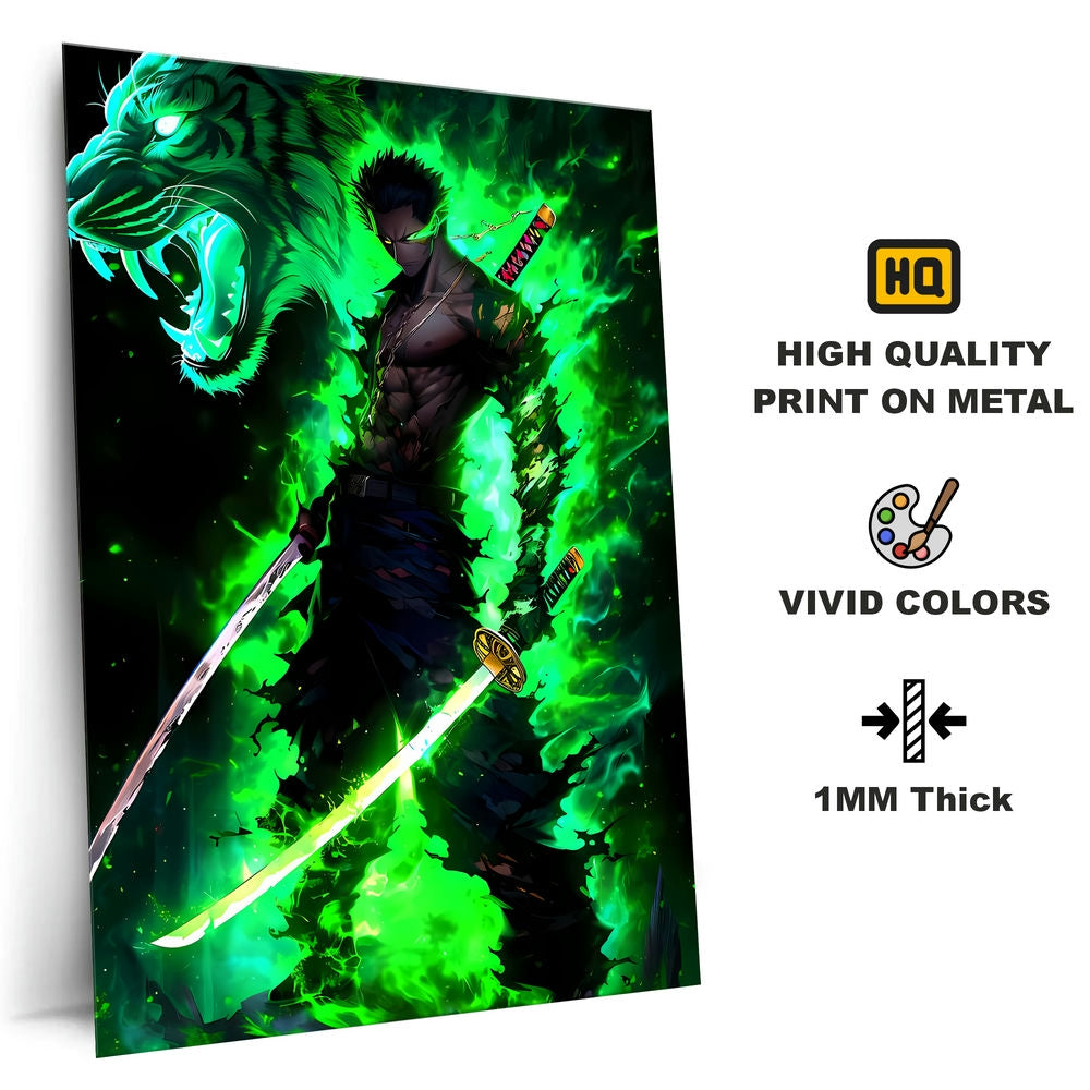 Metal Poster - One Piece Roronoa Zoro OP57 Mobile Case by CoverMeUp - Style 4