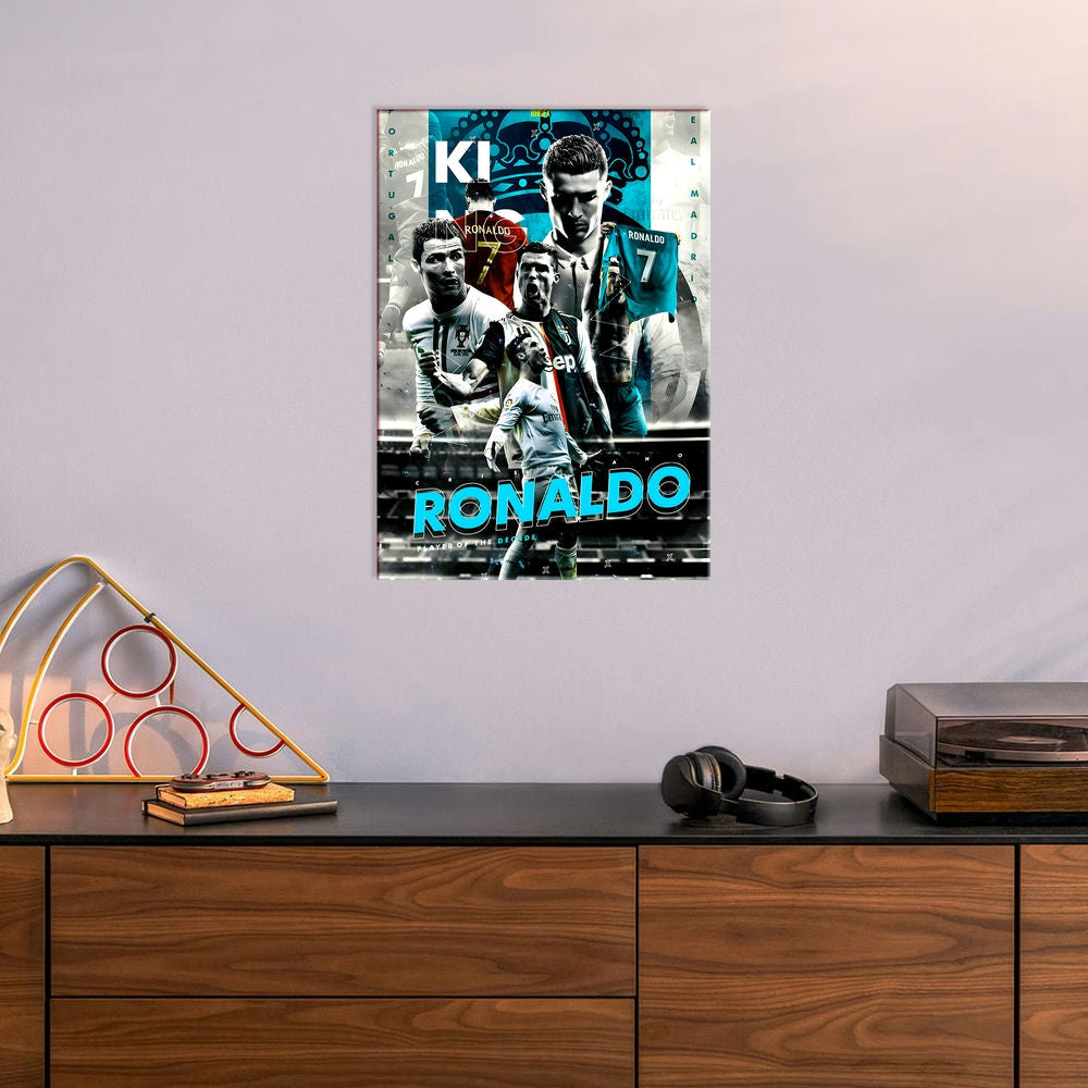 Metal Poster - Footballer Cristiano Ronaldo F06 Mobile Case by CoverMeUp - Style 6