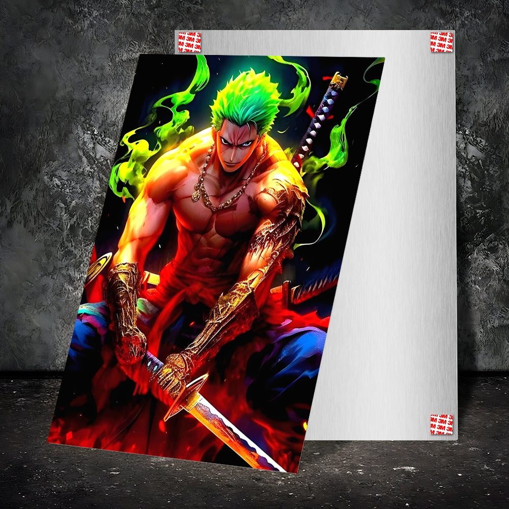 Metal Poster - One Piece Roronoa Zoro OP56 Mobile Case by CoverMeUp - Style 2