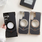 Samsung Galaxy S25 Ultra Carbon Metal Bumper Case with Magsafe & Stand - Desert Mobile Case by CoverMeUp - Style 9