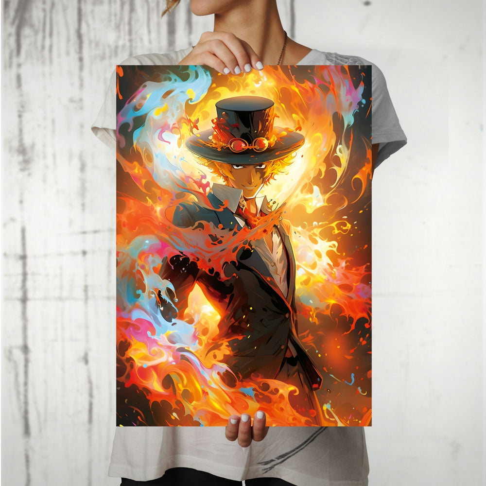 Metal Poster - Anime One Piece Sabo OP68 Mobile Case by CoverMeUp - Style 8