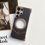 Samsung Galaxy S25 Ultra Carbon Metal Bumper Case with Magsafe & Stand - Desert Mobile Case by CoverMeUp