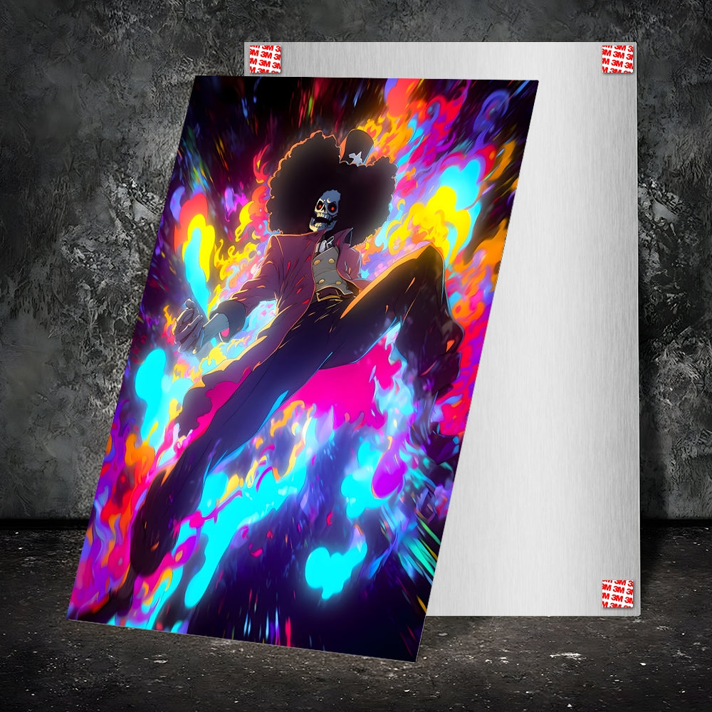 Metal Poster - Anime One Piece Brook OP60 Mobile Case by CoverMeUp - Style 2