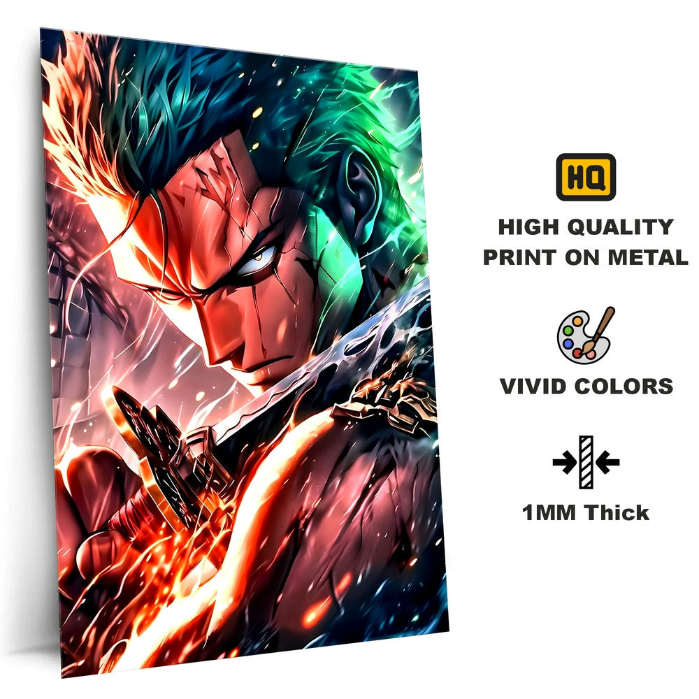 Metal Poster - One Piece Roronoa Zoro OP37 Mobile Case by CoverMeUp - Style 4