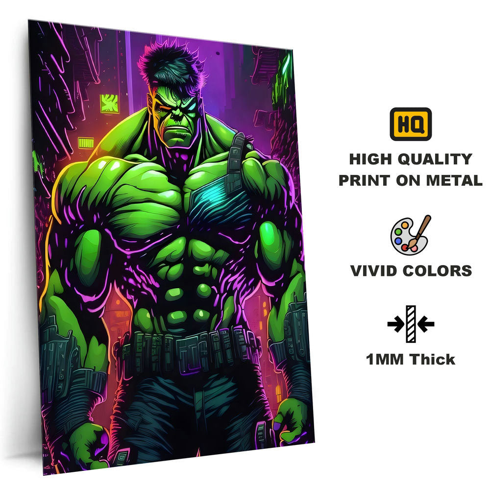 Metal Poster - Superhero Hulk SH01 Mobile Case by CoverMeUp - Style 4