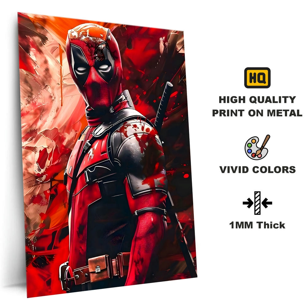 Metal Poster - Superhero Deadpool DP05 Mobile Case by CoverMeUp - Style 4