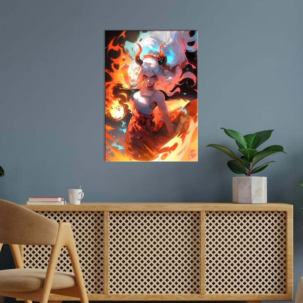 Metal Poster - Anime One Piece Yamato OP71 Mobile Case by CoverMeUp - Style 5