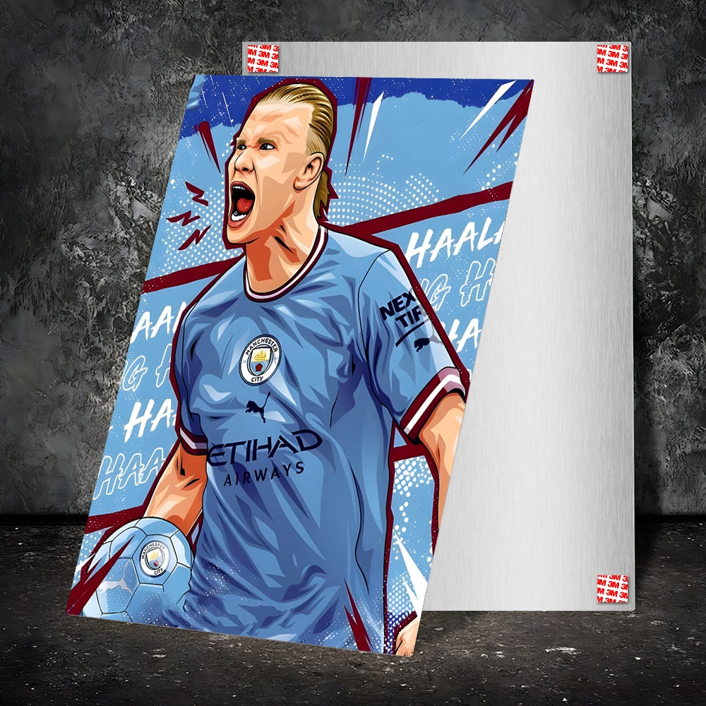 Metal Poster - Footballer Erling Haaland EH03 Mobile Case by CoverMeUp - Style 2