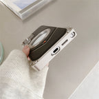 Samsung Galaxy S25 Ultra Leather Metal Bumper Case with Magsafe & Stand - Brown Mobile Case by CoverMeUp - Style 10