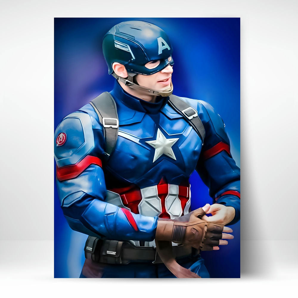 Metal Poster - Superhero Captain America CAP02 Mobile Case by CoverMeUp