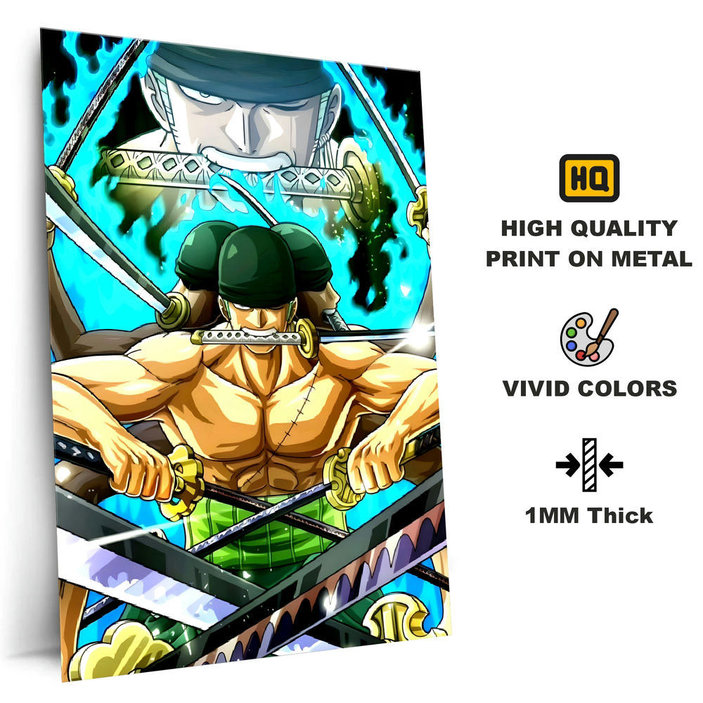 Metal Poster - One Piece Roronoa Zoro OP24 Mobile Case by CoverMeUp - Style 4