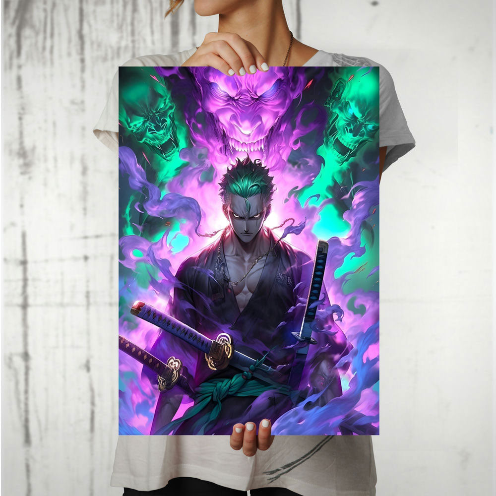 Metal Poster - One Piece Roronoa Zoro OP25 Mobile Case by CoverMeUp - Style 8
