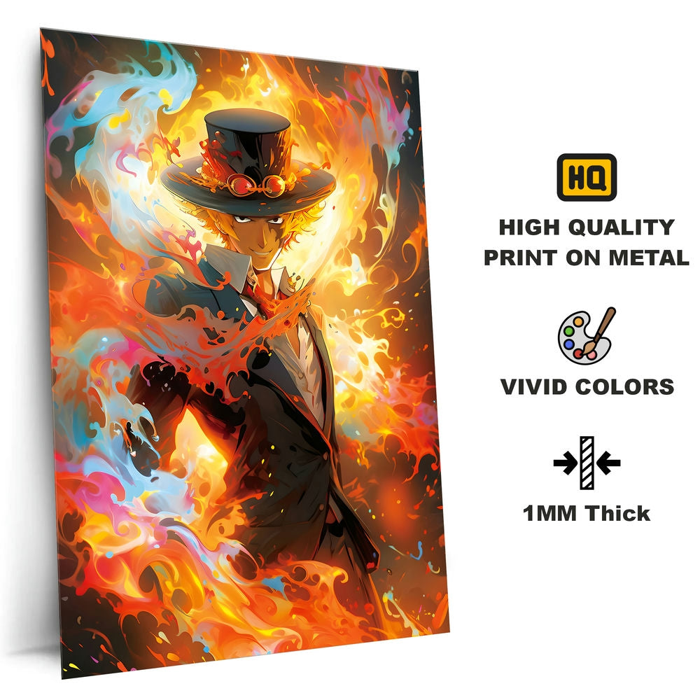 Metal Poster - Anime One Piece Sabo OP68 Mobile Case by CoverMeUp - Style 4
